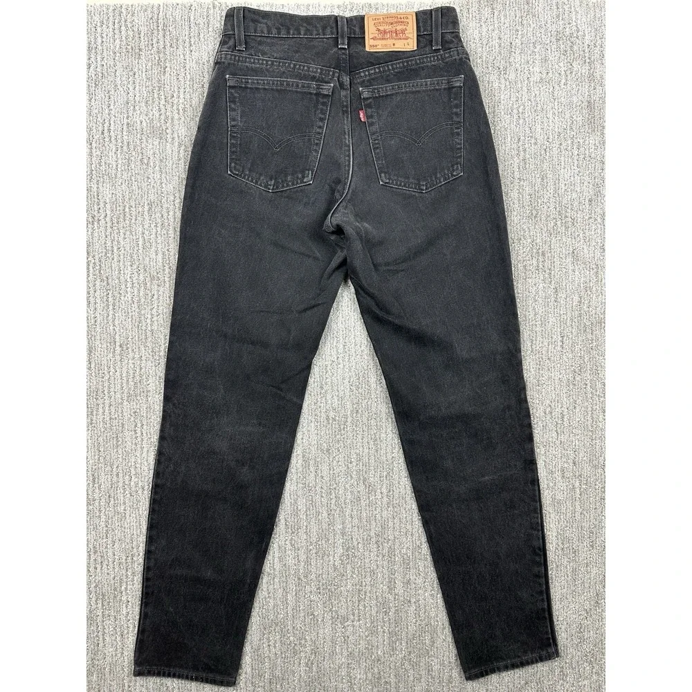 vintage levis 550 faded black relaxed baggy fit jeans size 12 L 30x32 WOMENS